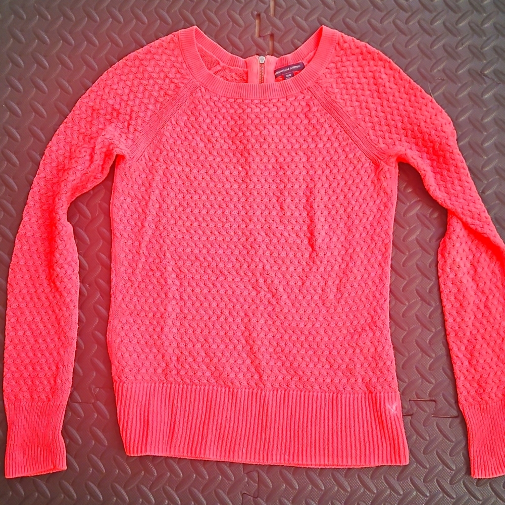 American Eagle Neon Pink Sweater